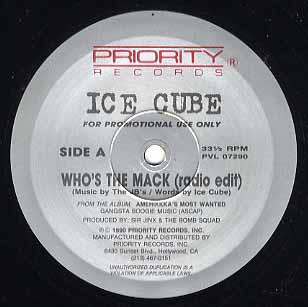 中古ﾚｺｰﾄﾞ ICE CUBE WHOS THE MACK レコード販売 フリークス