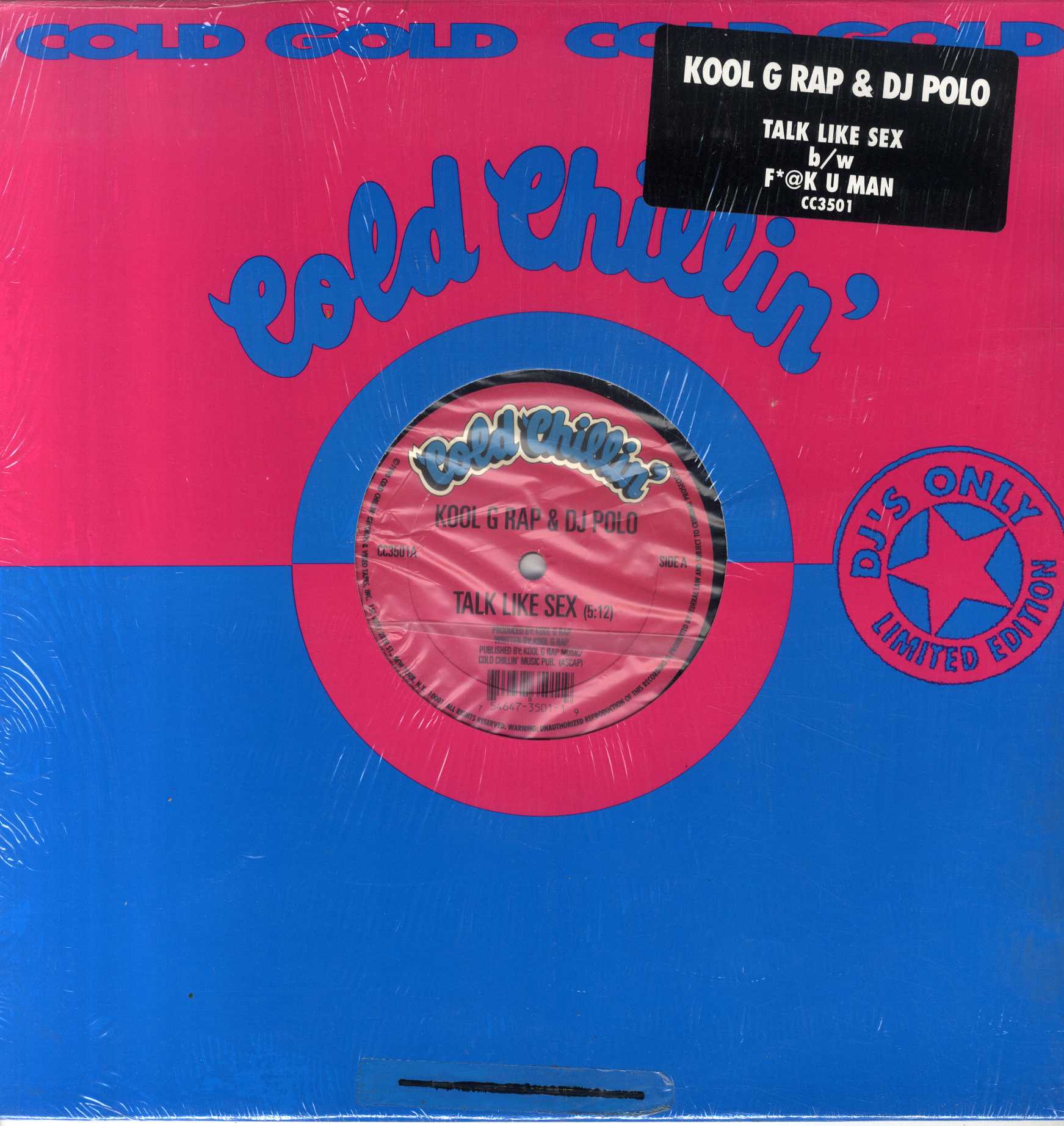 中古ﾚｺｰﾄﾞ KOOL G RAP & DJ POLO – TALK LIKE SEX / F*@K U MAN (RI) – レコード販売  フリークス