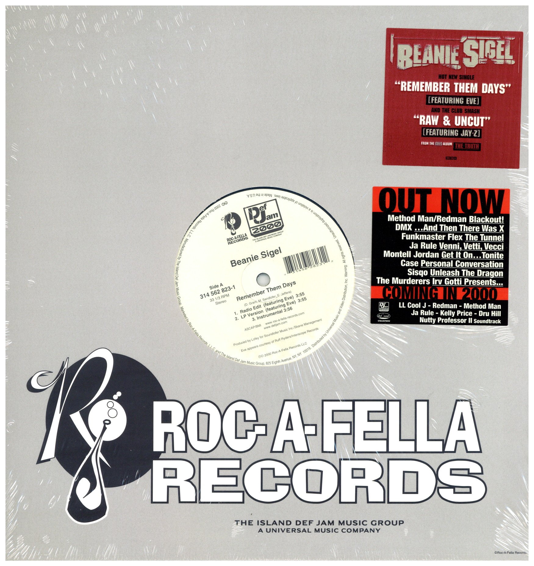 新品ﾚｺｰﾄﾞ BEANIE SIGEL REMEMBER THEM DAYS / RAW & UNCUT レコード販売 有限会社フリークス