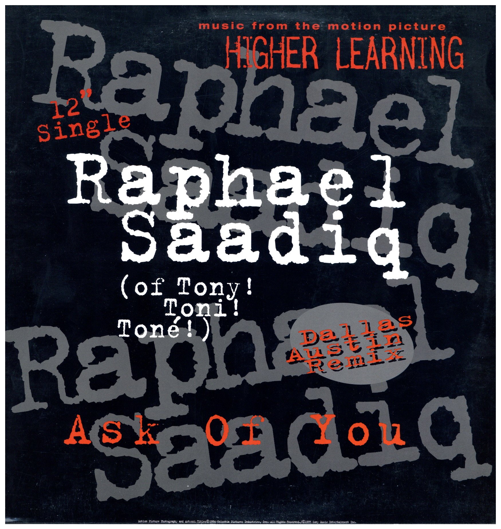 中古ﾚｺｰﾄﾞ RAPHAEL SAADIQ – ASK OF YOU – レコード販売 フリークス
