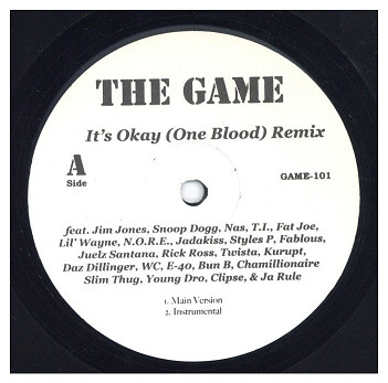 中古レコード THE GAME - IT'S OKAY (ONE BLOOD) (REMIX)