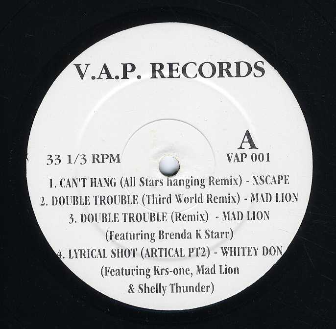 新品レコード Whitey Don - Double Trouble / 5 O'clook (V.A.P. Production #1)