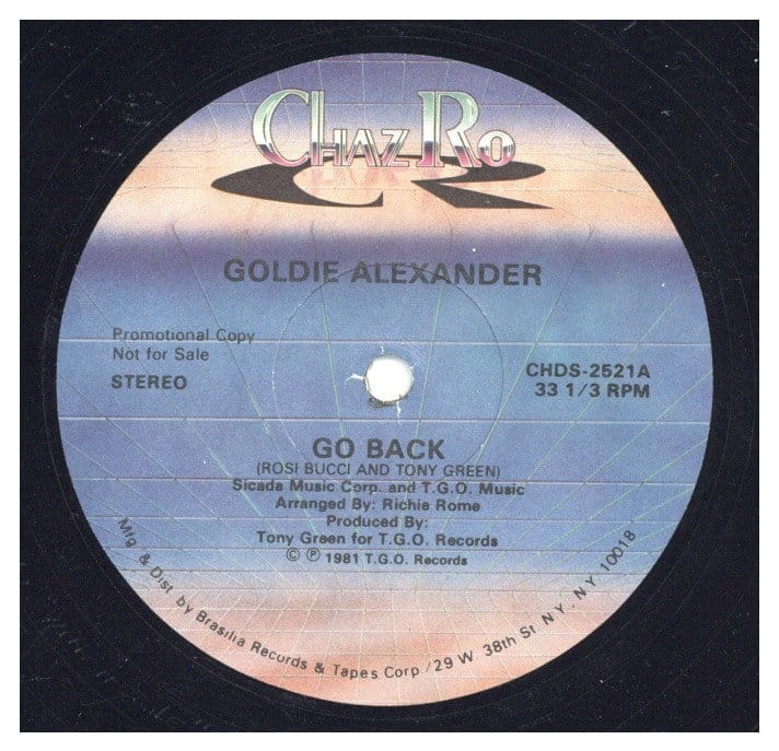 中古レコード GOLDIE ALEXANDER - SHOW YOU MY LOVE (Chaz Ro盤 Promo)