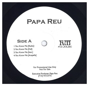 中古レコード PAPA REU - YOU KNOW ME / RADIO