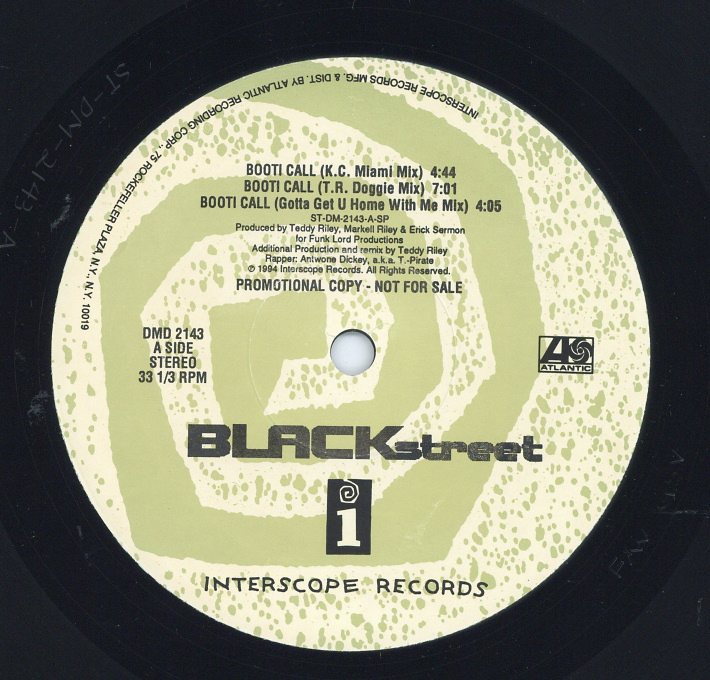 中古レコード BLACKSTREET - Booti Call / I Like The Way You Work (Promo)