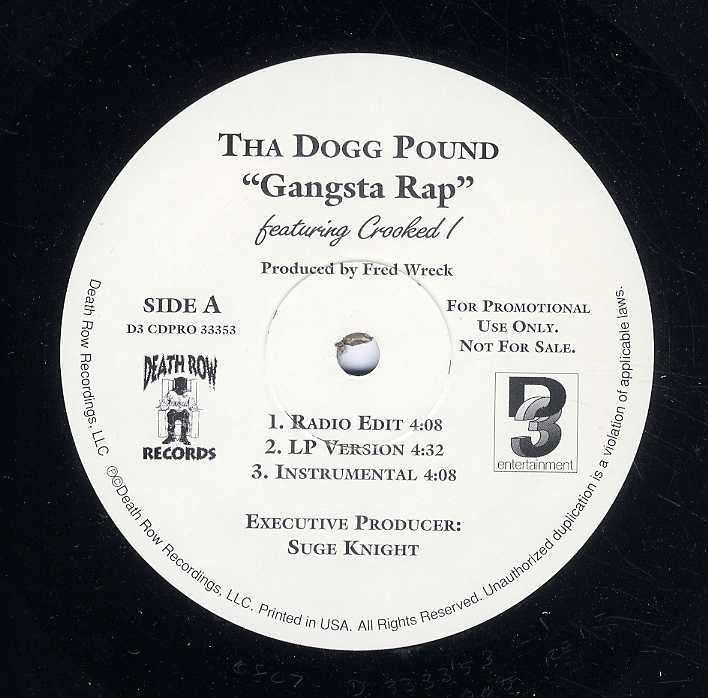 中古レコード THA DOGG POUND - GANGSTA RAP / JUST DOGGIN