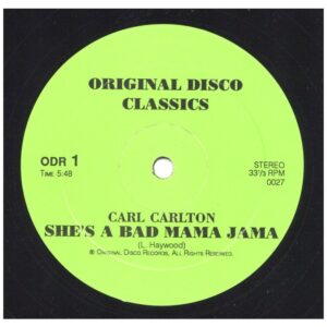中古レコード Carl Carlton / Change - She's A Bad Mama Jama / Paradise
