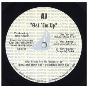 中古ﾚｺｰﾄﾞ AJ - GET 'EM UP