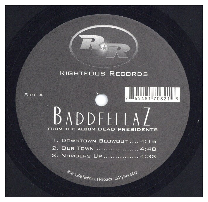 中古レコード BADDFELLAZ - Get Da Cream / Downtown Blowout (From The Album Dead Presidents)