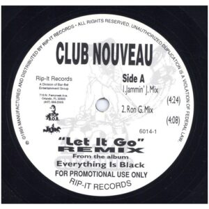 中古ﾚｺｰﾄﾞ CLUB NOUVEAU - LET IT GO (RON G REMIX)