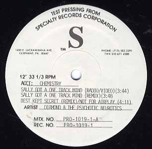 中古レコード DIAMOND - SALLY GOT A ONE TRACK MIND / BEST KEPT SECRET (45 KING REMIX)