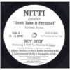 中古ﾚｺｰﾄﾞ NITTI - BOY STOP / LET HIS ASS GO (REMIX)