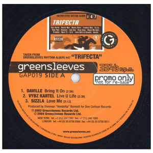 中古レコード Daville / Vybz Kartel - Bring It On / Live U Life (Trifecta EP)