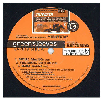 中古レコード Daville / Vybz Kartel - Bring It On / Live U Life (Trifecta EP)