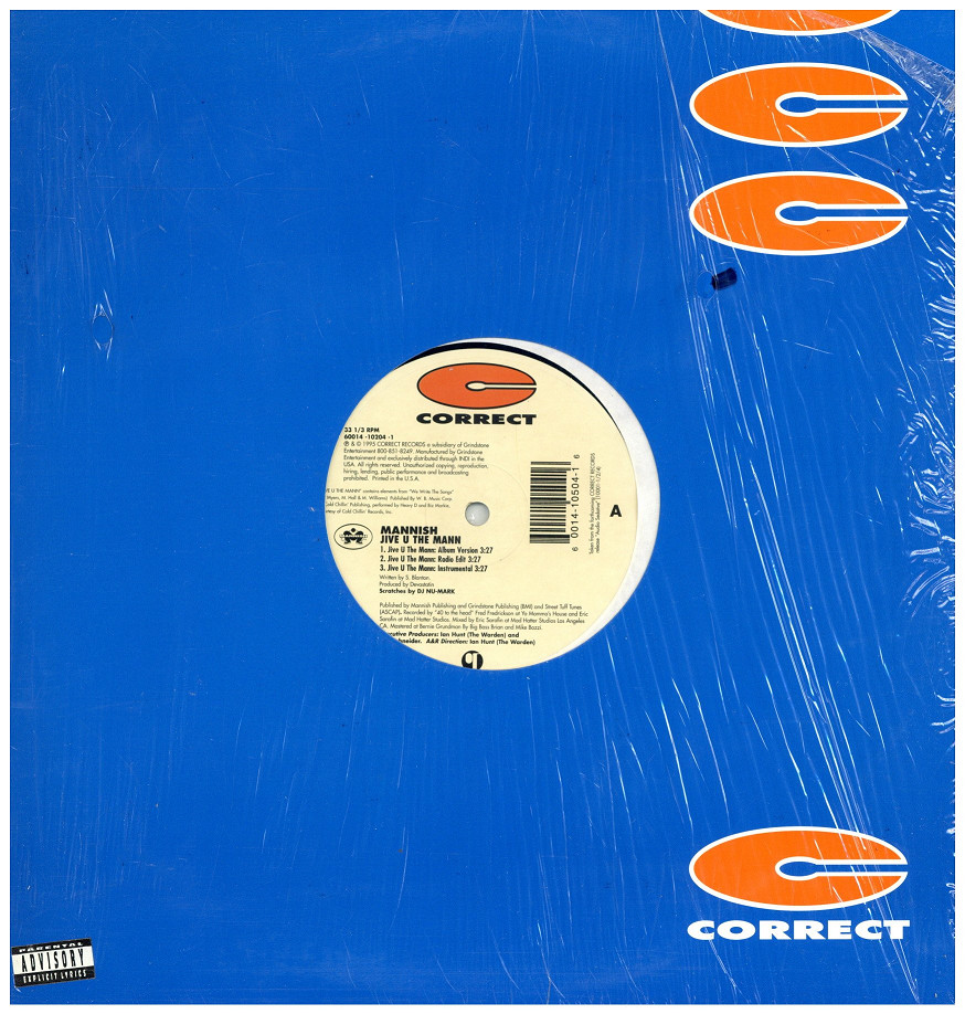 中古レコード MANNISH - JIVE U THE MANN / MANNISH