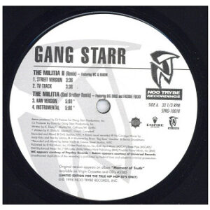 中古ﾚｺｰﾄﾞ GANG STARR - THE MILITIA II (REMIX) / 1/2 & 1/2