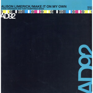 中古ﾚｺｰﾄﾞ ALISON LIMERICK - MAKE IT ON MY OWN (REMIXES) (UK PROMO)