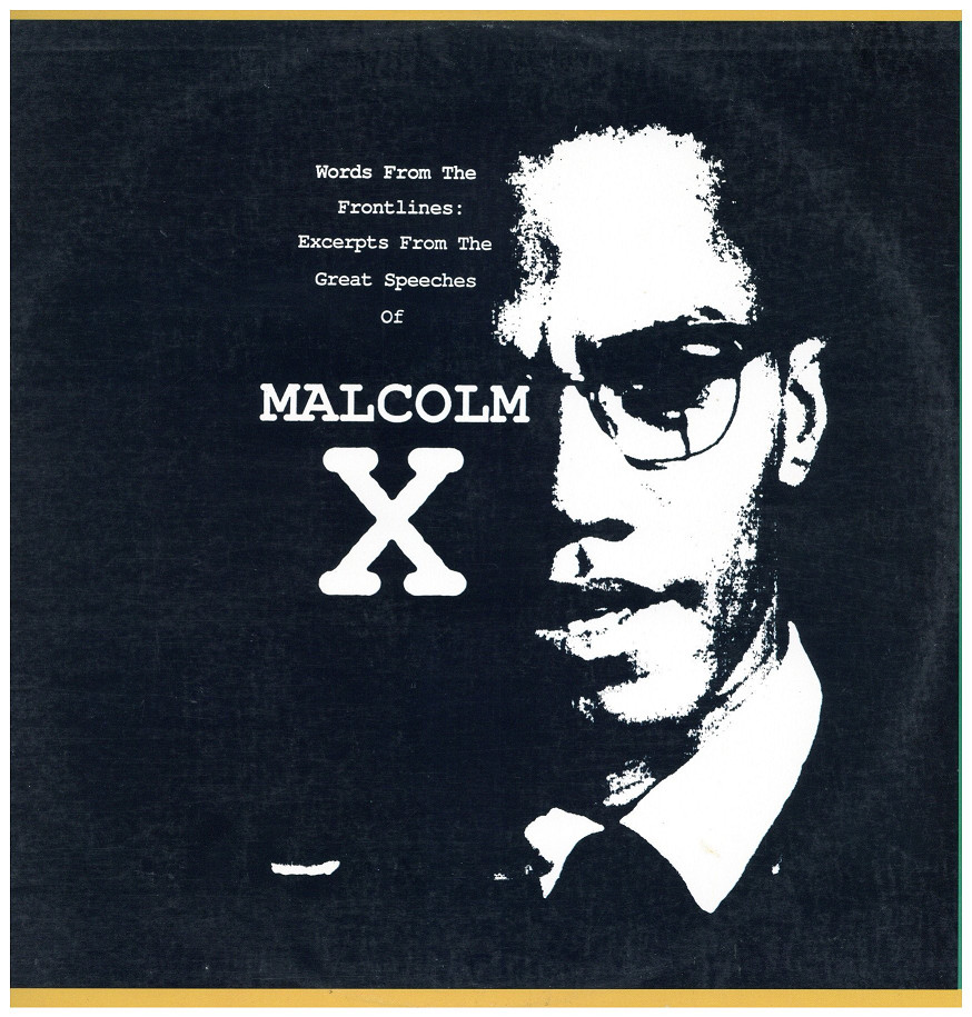 中古レコード MALCOLM X - WORDS FROM THE FRONTLINES: EXCERPTS FROM THE GREAT SPEECHES OF MALCOLM X