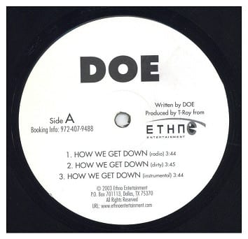 中古レコード DOE - HOW WE GET DOWN / DON'T CALL THE COPS