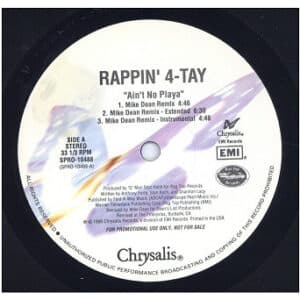 中古ﾚｺｰﾄﾞ RAPPIN' 4-TAY - AIN'T NO PLAYA (MIKE DEAN REMIX)