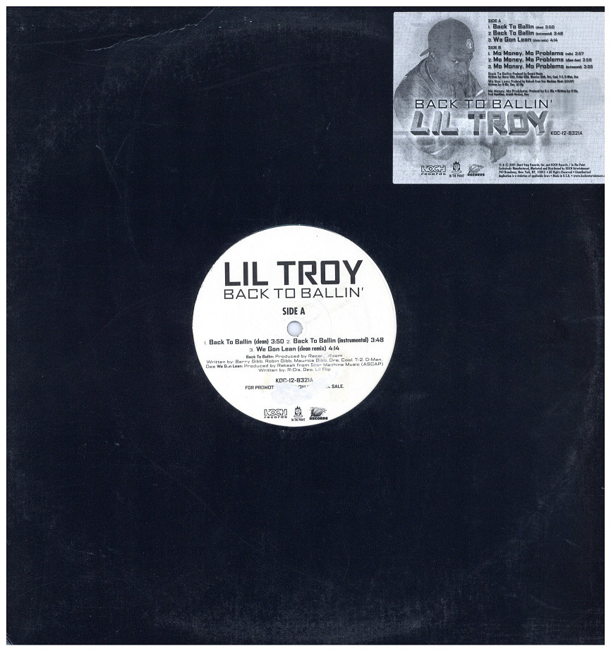 中古レコード LIL TROY - BACK TO BALLIN' / WE GON LEAN