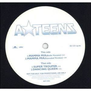 中古ﾚｺｰﾄﾞ A TEENS - MAMMA MIA / DANCING QUEEN