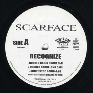 新品ﾚｺｰﾄﾞ SCARFACE - RECOGNIZED