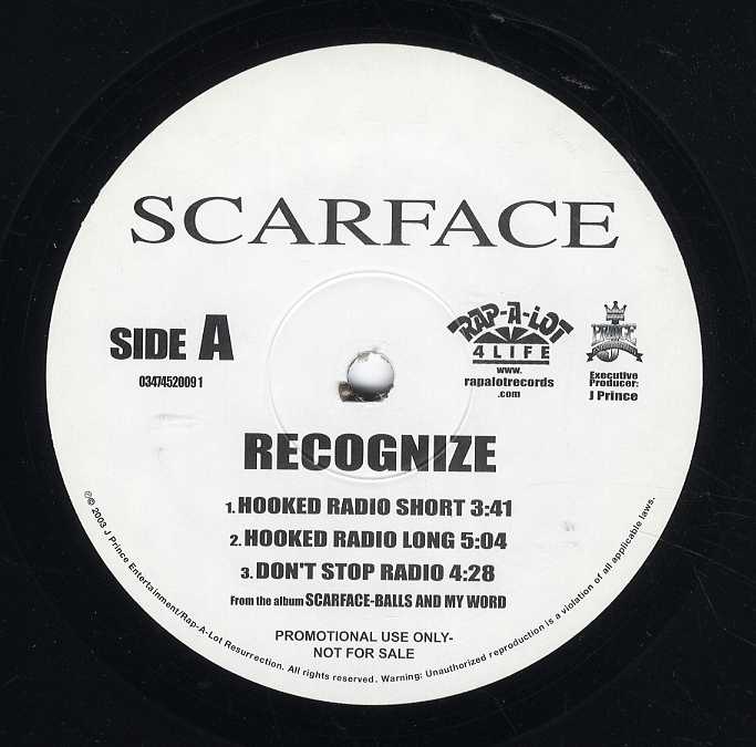 新品レコード SCARFACE - RECOGNIZED