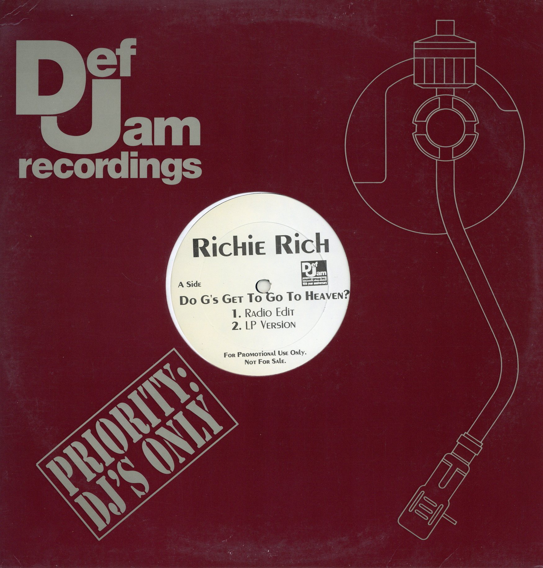 中古レコード RICHIE RICH - DO G'S GET TO GO TO HEAVEN?