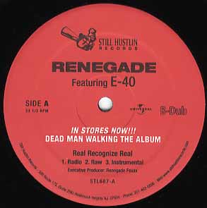 新品レコード RENEGADE FOXXX - REAL RECOGNIZE