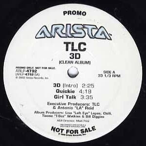 中古ﾚｺｰﾄﾞ TLC - 3D (CLEAN ALBUM)