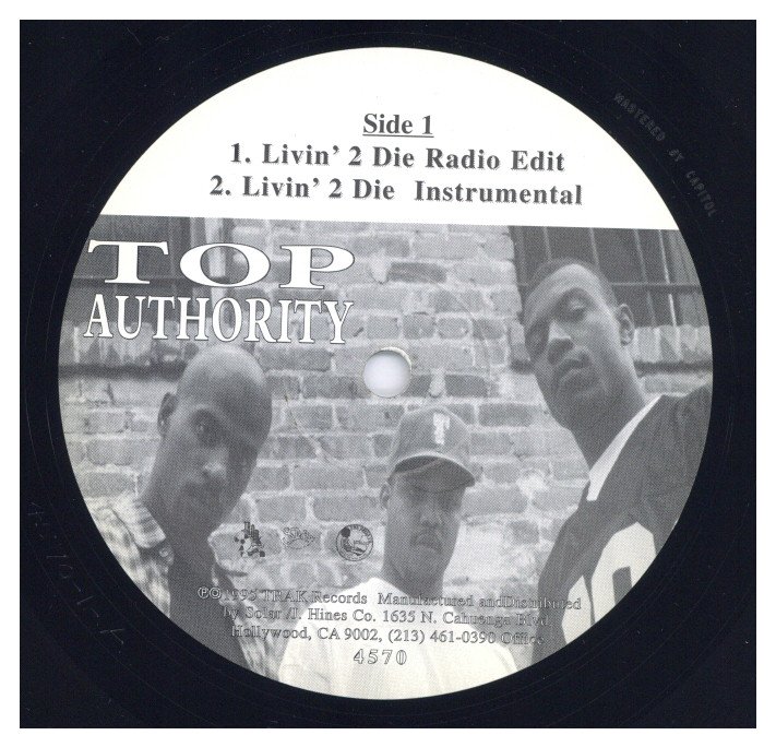 中古レコード TOP AUTHORITY - LIVIN' 2 DIE / NATIONAL ANTHEM