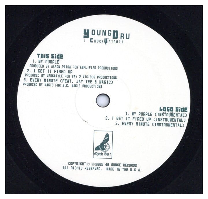 中古レコード YOUNG DRU - My Purple / Every Minute (V-Town EP)
