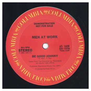 中古レコード MEN AT WORK - BE GOOD JOHNNY