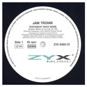 中古ﾚｺｰﾄﾞ JAM TRONIK - YESTERDAY ONCE MORE / STANDING TOGETHER (RI)