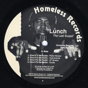 中古ﾚｺｰﾄﾞ LUNCH THA LAST SUPPA - GIVE IT TO ME TONIGHT (produced by Fingazz)
