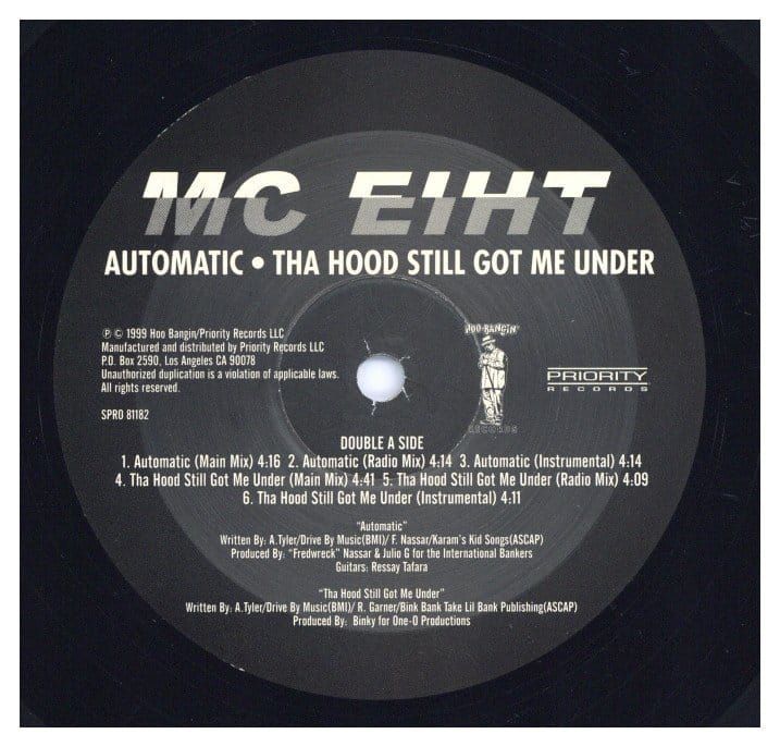中古レコード MC EIHT - AUTOMATIC / THA HOOD STILL GOT ME UNDER