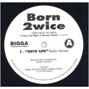 中古レコード BORN 2WICE - GETO LIFE / 6 INNA MORNIN