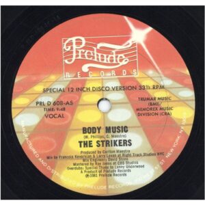 中古レコード THE STRIKERS - BODY MUSIC