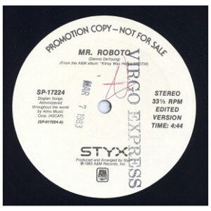 中古ﾚｺｰﾄﾞ STYX - MR. ROBOTO