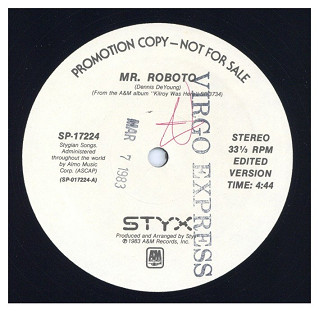 中古レコード STYX - MR. ROBOTO