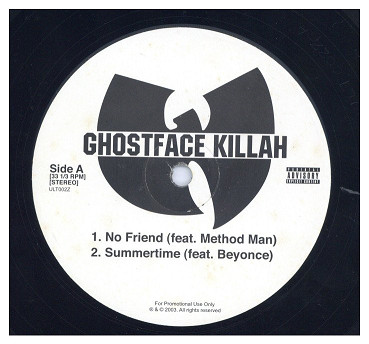 中古レコード GHOSTFACE KILLAH - NO NO NO / THE AFTERPARTY (NO FRIEND)