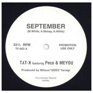 中古ﾚｺｰﾄﾞ TYT-K - SEPTEMBER / CLAP YOUR HANDS TOGETHER