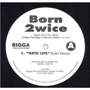 中古ﾚｺｰﾄﾞ BORN 2WICE - GETO LIFE / 6 INNA MORNIN