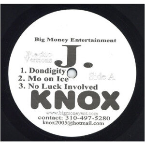 中古ﾚｺｰﾄﾞ J. KNOX - DONDIGITY / MO ON ICE / NO LUCK INVOLVED