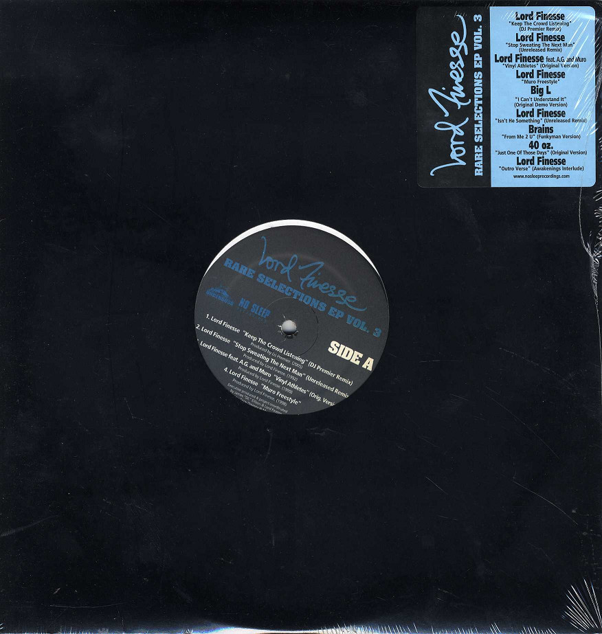 新品レコード LORD FINESSE / BIG L - Keep The Crowd Listening / I Can't Understand It (Rare Selections EP Vol. 3)