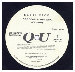 中古レコード QUEEN - FREDDIE'S BIG MIX / FREDDIE'S FINAL MIX