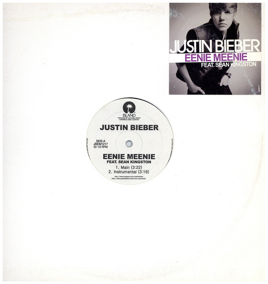 中古レコード JUSTIN BIEBER - EENIE MEENIE / ONE LESS LONELY GIRL